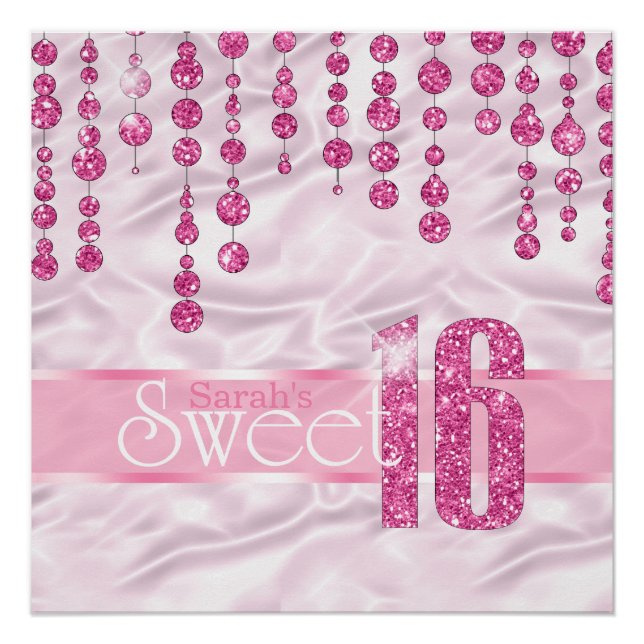 Satin Jewel Sweet Sixteen Pink ID260 Poster (Front)