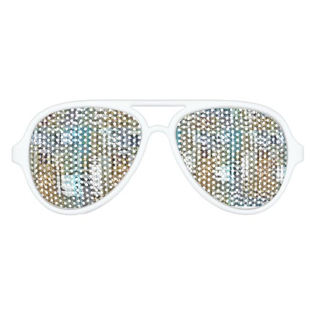 Satin Quilt Aviator Sunglasses (Front)