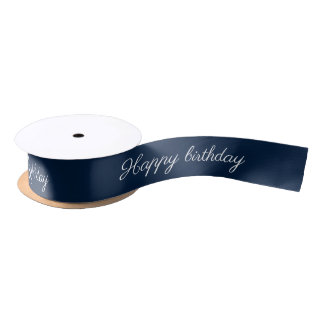 Satin Ribbon ( Happy Birthday )