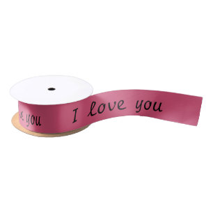 Satin Ribbon "I love you"