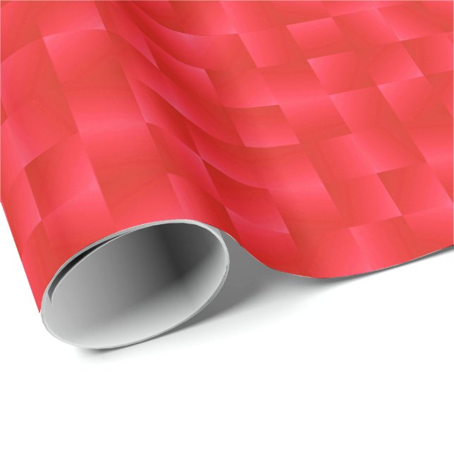 Satin Ribbons - Dark red Wrapping Paper (Roll Corner)