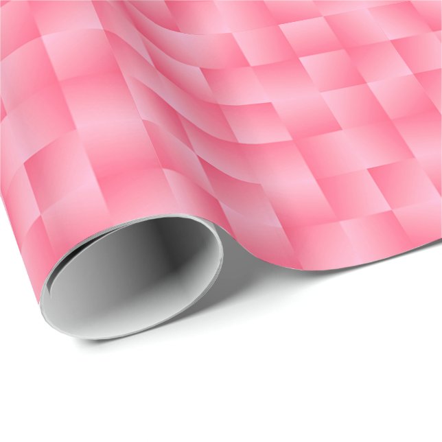 Satin Ribbons - Deep coral Wrapping Paper (Roll Corner)