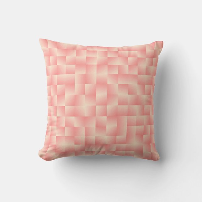 Satin Ribbons - Peach pink Cushion (Front)