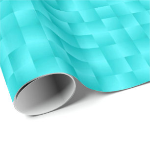 Satin Ribbons - Turquoise Wrapping Paper