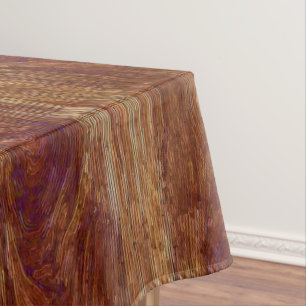 Satin Wood Grain Tablecloth