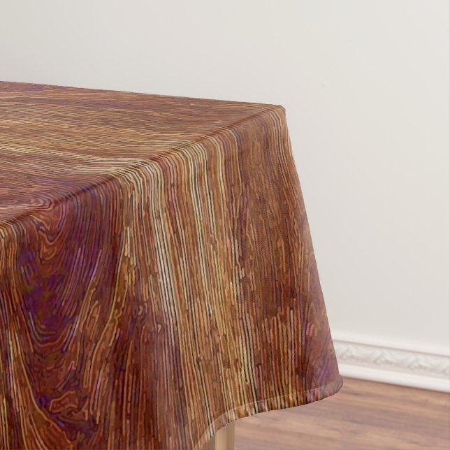 Satin Wood Grain Tablecloth (In Situ)