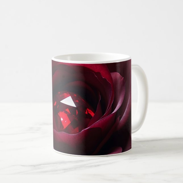 Satinheart Rouge – Ruby Rose Mug (Front Right)