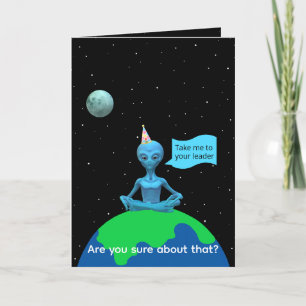 Satire Alien Birthday Card by Jo Images