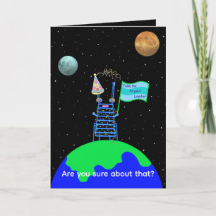 Satire Alien Birthday Card by Jo Images