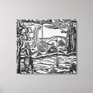 Satire of Fishing, 'A Book Roxburghe Ballads' Canvas Print