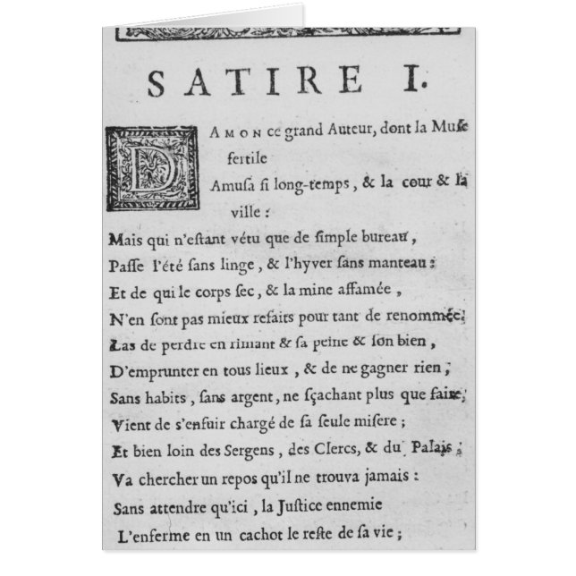 'Satires' by Nicolas Boileau (Front)