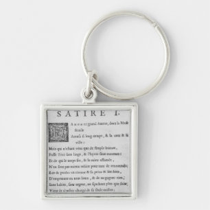 'Satires' by Nicolas Boileau Key Ring