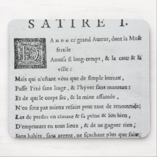 'Satires' by Nicolas Boileau Mouse Mat