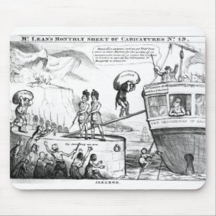 Satirical Cartoon About the State of Ireland Mouse Mat