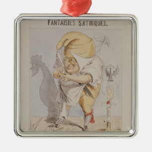 Satirical Fantasies, caricature of Adolphe Metal Tree Decoration