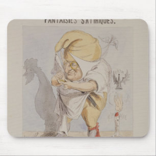 Satirical Fantasies, caricature of Adolphe Mouse Mat