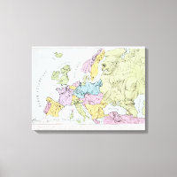 Satirical Map of Europe | 1871