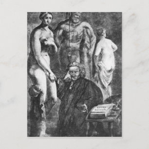 Satirical portrait of Laurence Sterne, c.1761 Postcard