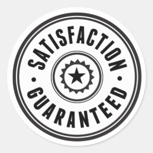 Satisfaction Guaranteed Classic Round Sticker
