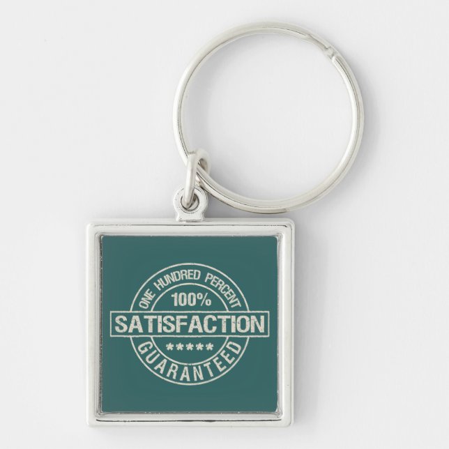 SATISFACTION GUARANTEED key chain (Front)