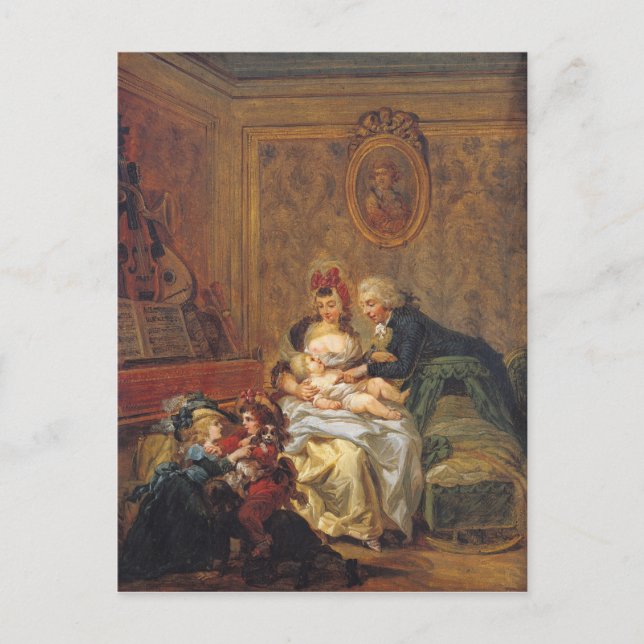 Satisfaction of Marriage or, The Happy Family Postcard (Front)