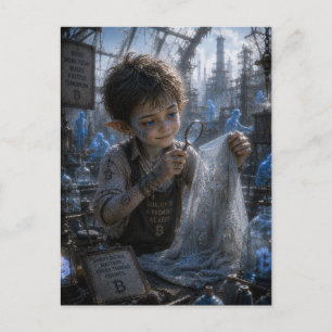 Satisfaction / Textile Inspector / Glass Factory Postcard