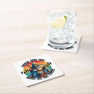 Satisfy Trade motivation Fantasy Design Square Paper Coaster