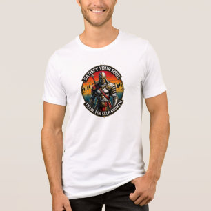 Satisfy Your Soul Trade for Self-Growth Knight  Tri-Blend Shirt