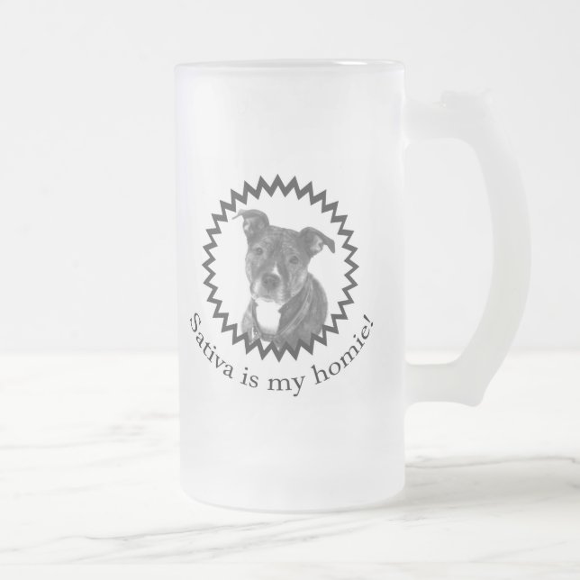 Sativa Is My Homie Frosted Mug (Right)