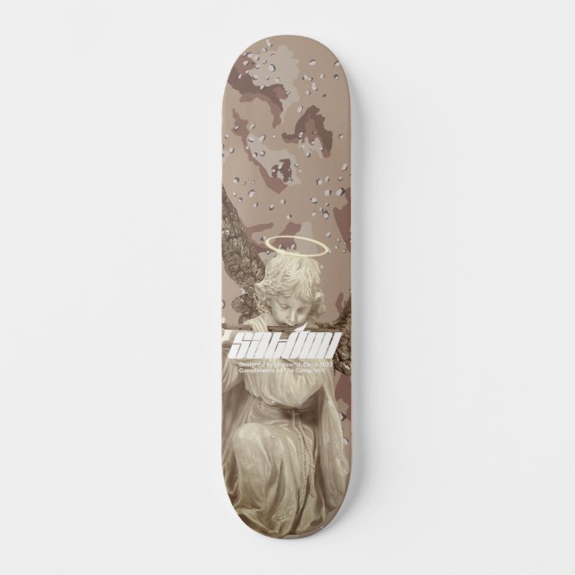 satomi motorsport "𝘿𝙚𝙨𝙚𝙧𝙩 𝙎𝙤𝙣𝙜" skateboard (Front)