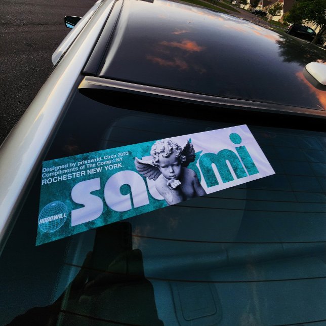 satomi motorsport "𝙨𝙖𝙩𝙤𝙢𝙞 𝙜𝙧𝙚𝙚𝙣" bumper sticker (Creator Uploaded)
