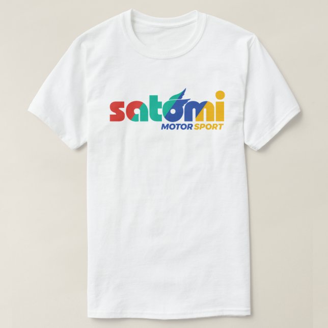 satomi motorsport "𝙩𝙚𝙖𝙢 𝙨𝙖𝙩𝙤𝙢𝙞" T-Shirt (Design Front)