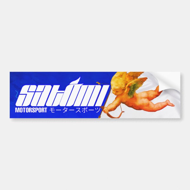 satomi motorsport "25"  bumper sticker (Front)