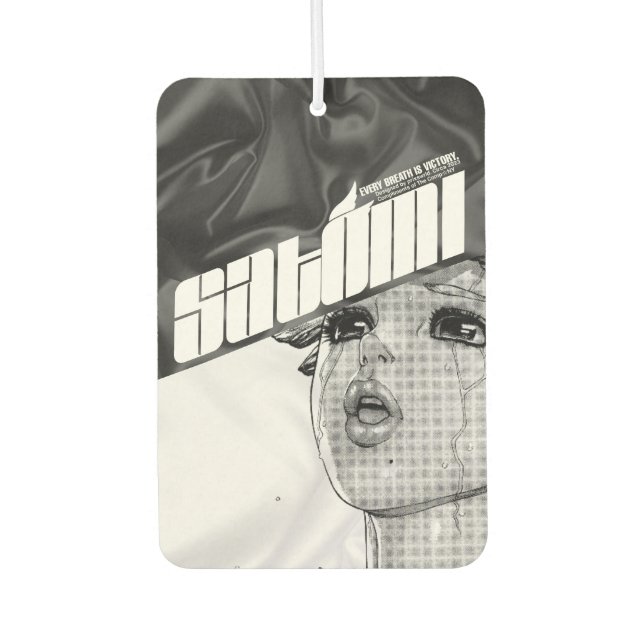 satomi motorsport blk car air freshener (Front)