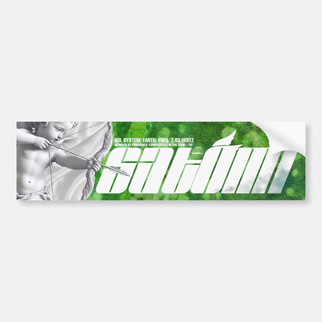 satomi motorsport "Chloroplast" slap sticker (Front)