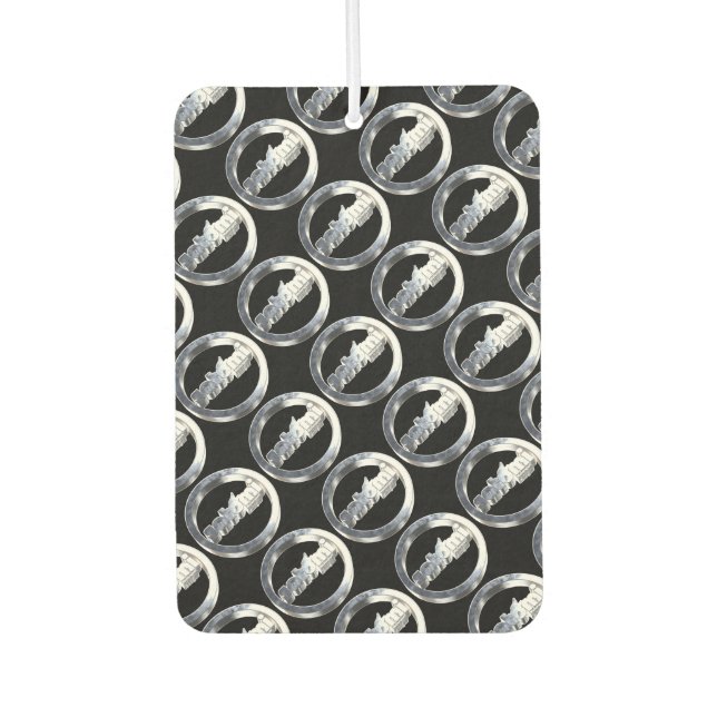 satomi motorsport chrome  car air freshener (Front)