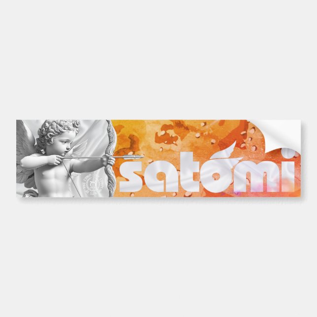 satomi motorsport "OG GOLD" Bumper Sticker (Front)