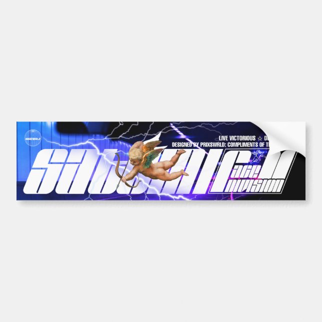 satomi motorsport Race Division "Night" Bumper Sticker (Front)