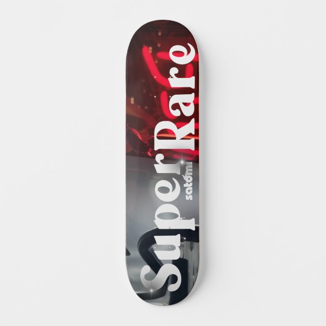 satomi motorsport "Super Rare" Skateboard Deck (Front)