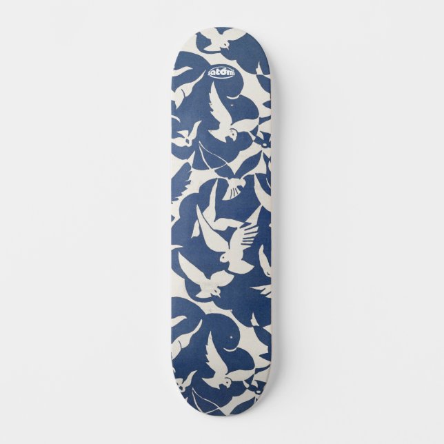 satomi motorsport x pigeons skateboard (Front)