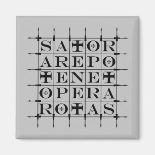 SATOR Square [BLACK] Magnet