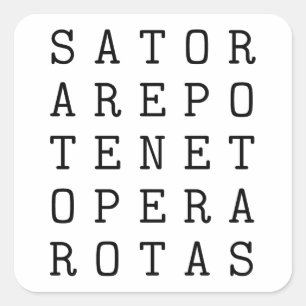 Sator square sticker
