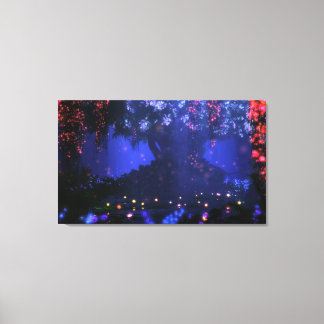 Satori (Night) Stretched Canvas Print