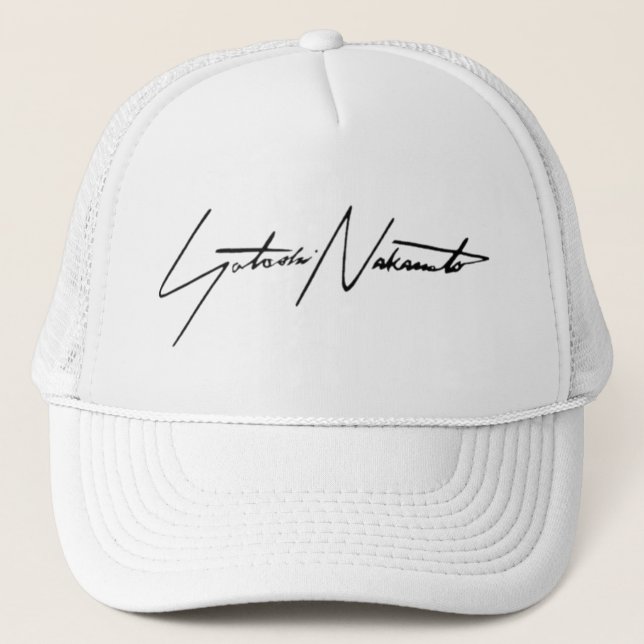 Satoshi Nakamoto trucker Hat  (Front)