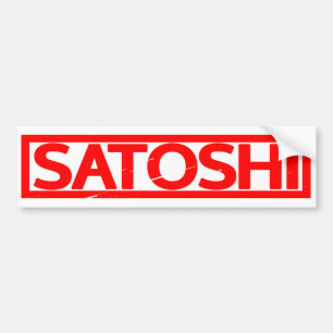 Satoshi Stamp Bumper Sticker