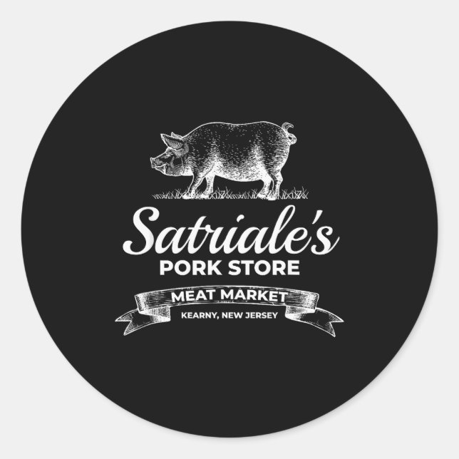 Satriale’s Rk Store Kearny New Jersey  Classic Round Sticker (Front)