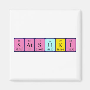 Satsuki periodic table name magnet