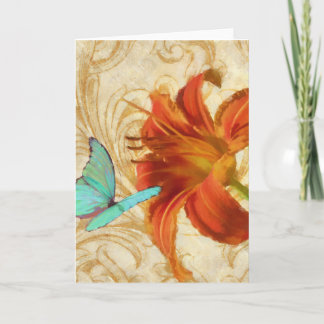 Satsuma day lily 1 Greeting card