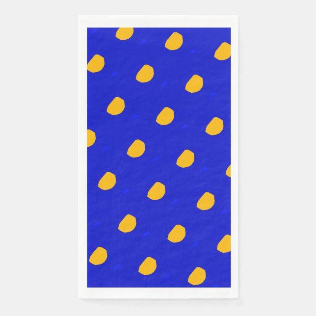Saturated polka dots design Paper Napkin (Front)
