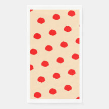 Saturated polka dots design Paper Napkin